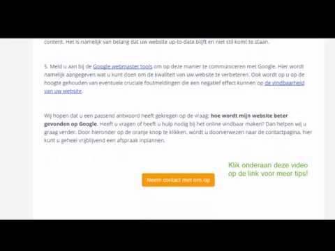 Hoe wordt mijn website beter gevonden op Google (Tips)