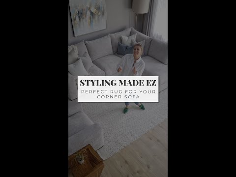 Styling Made EZ: Perfect Rug For Your Corner Sofa