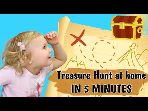 How to make a treasure hunt for kids at home / Scavenger hunt for kids in 5 minutes