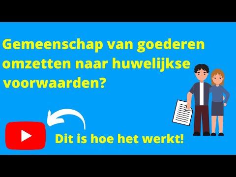 Gemeenschap van goederen omzetten naar huwelijkse voorwaarden? Dit is hoe het werkt!