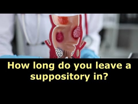 How long do you leave a suppository in