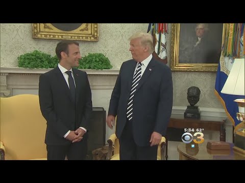 Trump Hosts French President Emmanuel Macron