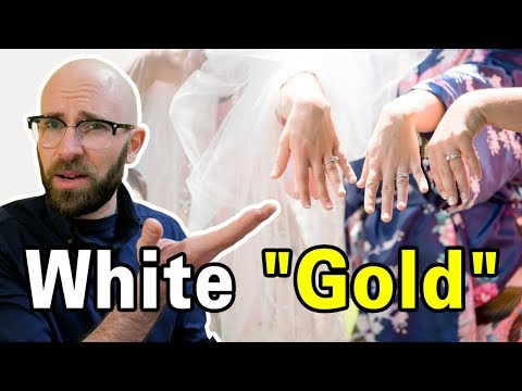 How Do They Make White Gold White Given That It's an Element?