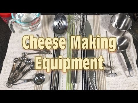 Simple Cheese Making Equipment from Around the Home