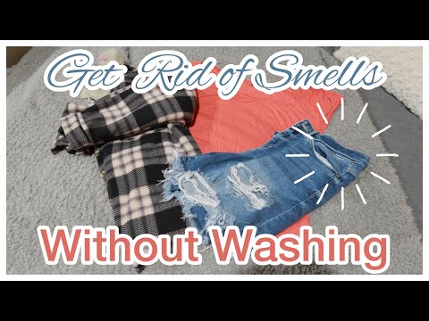 HOW TO REMOVE SMELLS ON CLOTHES WITHOUT WASHING| Freshen Dirty Clothes That Smell | Clean With Me