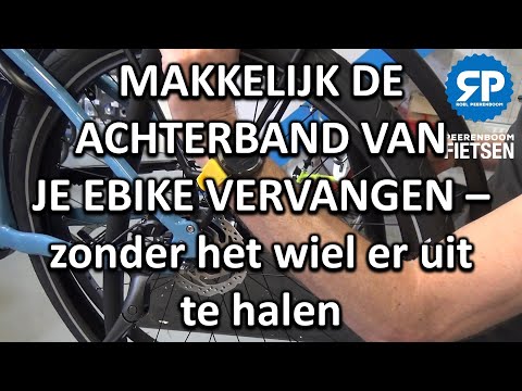 MAKKELIJK DE ACHTERBAND VAN JE EBIKE VERVANGEN - zonder het wiel er helemaal uit te halen