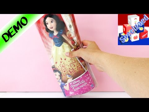 Sneeuwwitje pop met mooie jurk en haar om te kammen | Unboxing en demo