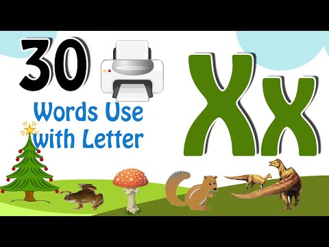 30 Words start with X | Phonics letter X | Letter X Vocabulary | Kids Video | Kids Grade