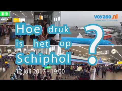 Hoe druk is het op Schiphol - 12 juli 2017