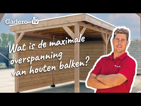 Wat is de maximale overspanning van houten balken?