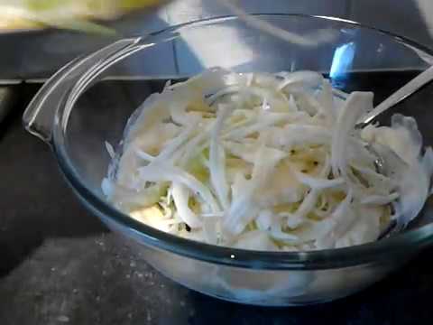 Zelf witte koolsla maken - witte koolsalade