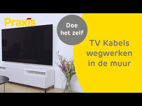 TV kabels wegwerken in de muur - Zo doe je dat | Praxis