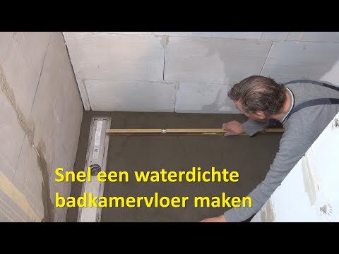 Snel een waterdichte badkamervloer maken