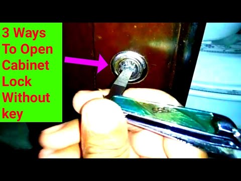 3 Ways To Open Cabinet Lock Without key