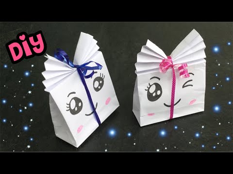 💖 VOUWEN MET A4 PAPIER 💖 CADEAUTASJE VOUWEN 💖 DIY CUTE KAWAII KNUTSELEN