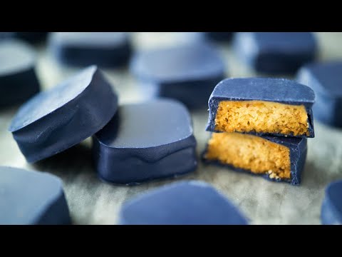 ASMR Cooking /  Blue Chocolate Cookies for Valentine's Day