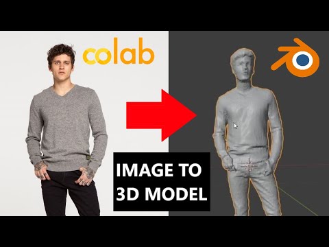 AI Generates 3D Model From Single Photo (Google Colab)