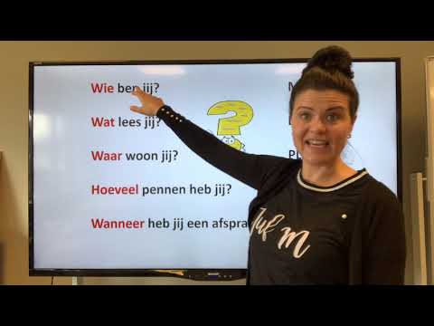 NT2 les 19 wie wat waar hoeveel wanneer vraagwoorden #learndutch #dutchgrammar   TC 1.14 2.5