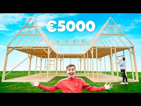 Wij Bouwen Een €5000 Villa In Achtertuin!