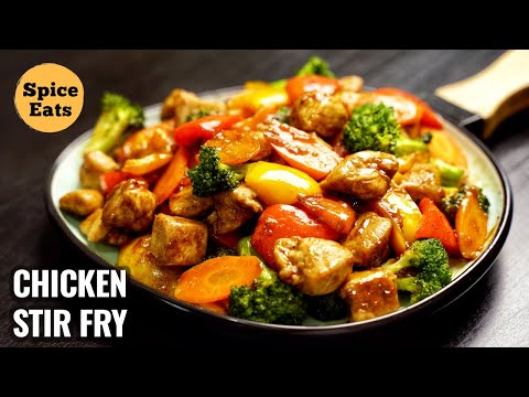 CHICKEN STIR FRY RECIPE | QUICK AND EASY CHICKEN STIR FRY | STIR FRY CHICKEN