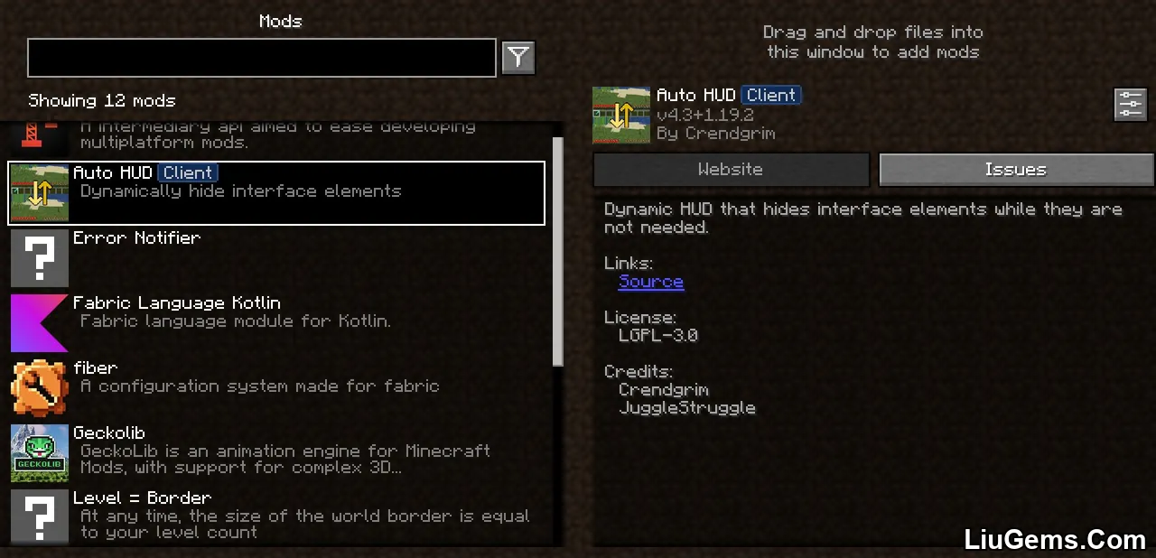 Auto Hud Mod Screenshots 1 Auto Hud Mod Screenshots 1