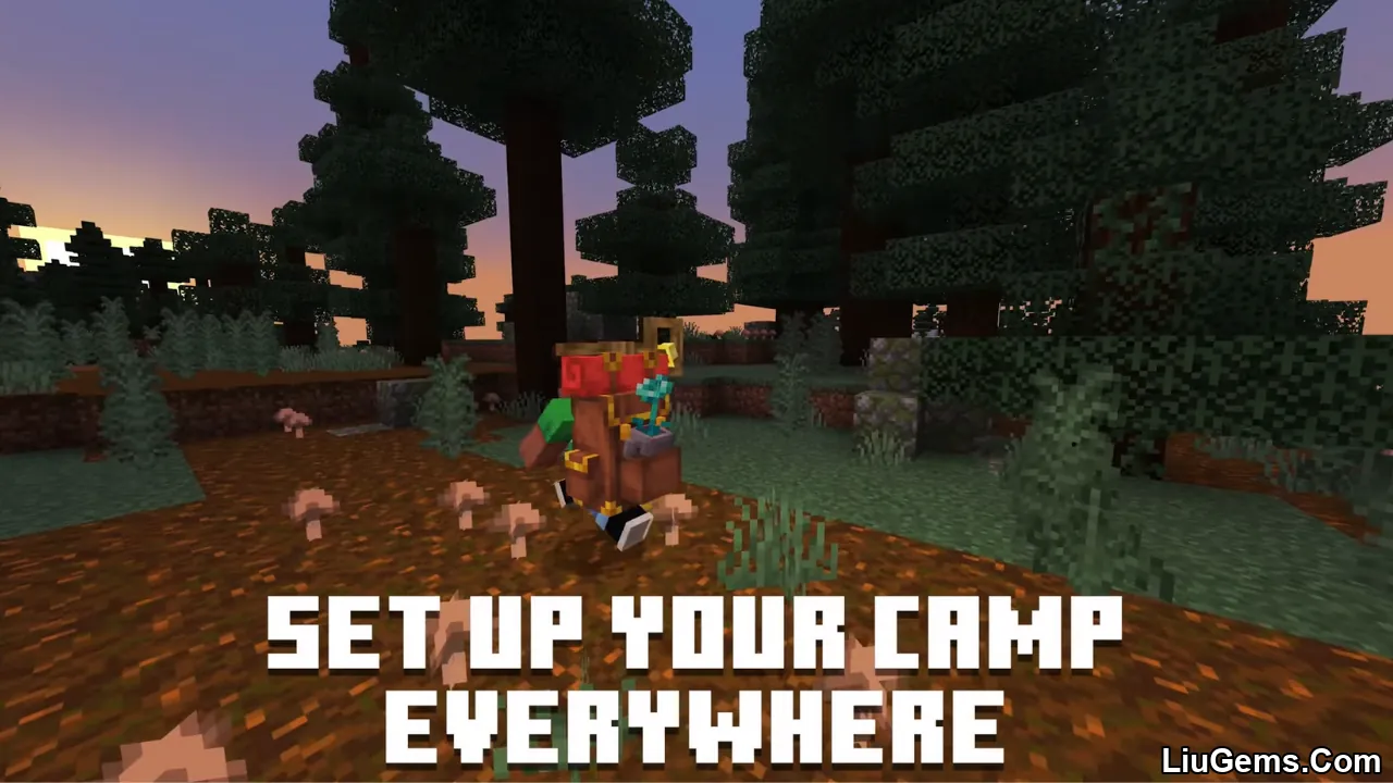 Camping Backpack Addon Mcpe Thumbnail Camping Backpack Addon Mcpe Thumbnail
