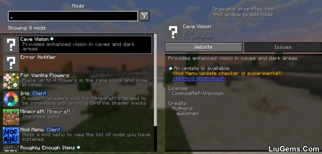 Cave Vision Mod Screenshots 1 Cave Vision Mod Screenshots 1