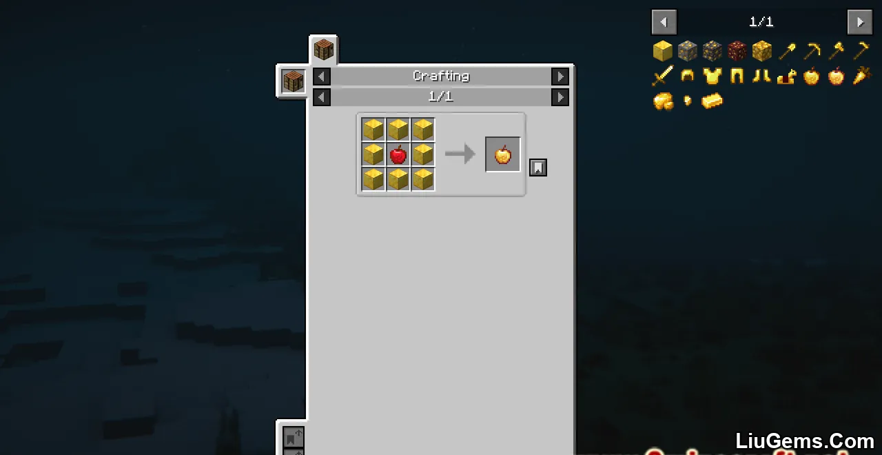 Classic Enchanted Golden Apple Crafting Mod Screenshot 01 Classic Enchanted Golden Apple Crafting Mod Screenshot 01