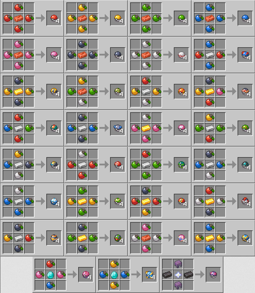 Cobblemon Mod Crafting Recipes 2