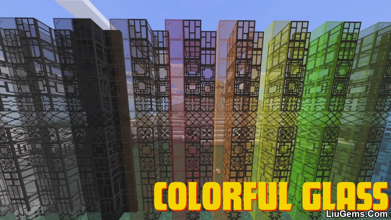 Colorful Glass Addon Mcpe Thumbnail Colorful Glass Addon Mcpe Thumbnail