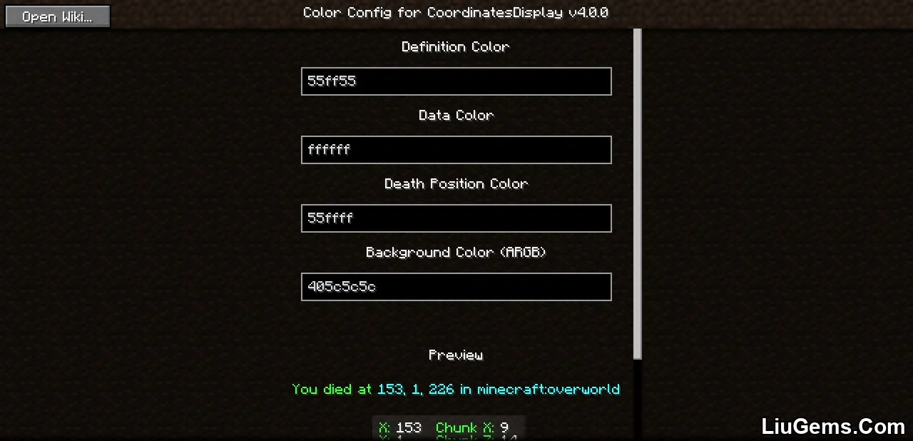 Coordinates Display Mod Screenshots 10 Coordinates Display Mod Screenshots 10