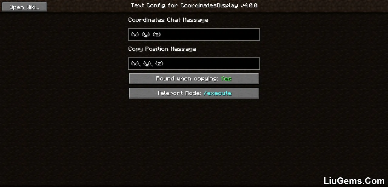 Coordinates Display Mod Screenshots 11 Coordinates Display Mod Screenshots 11