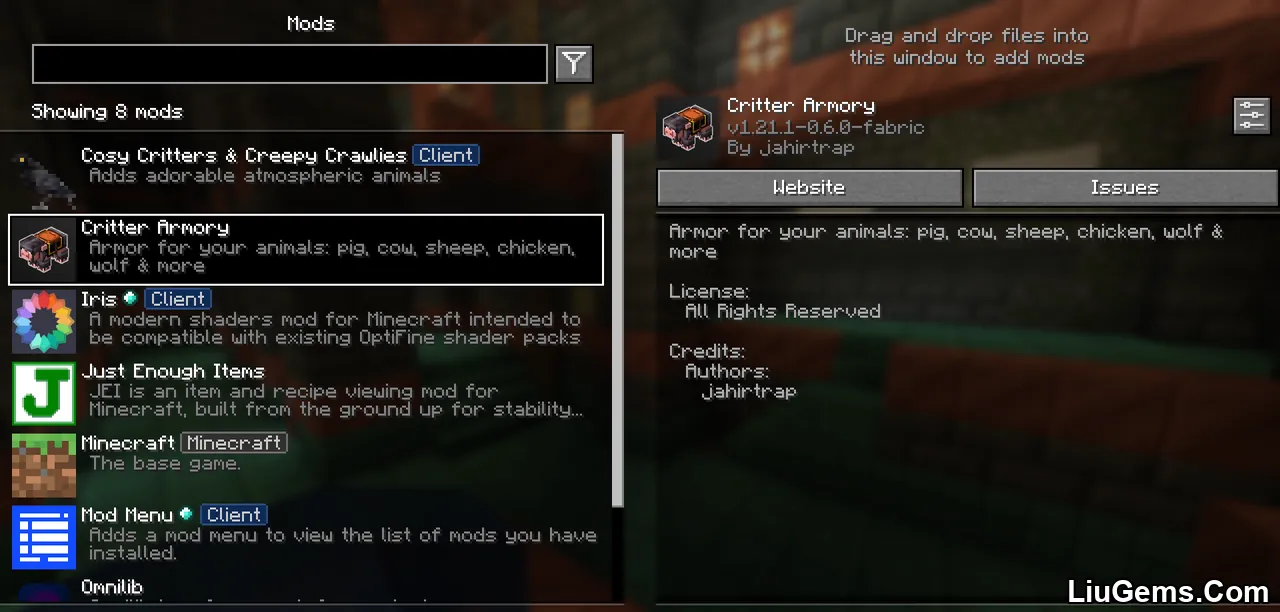Critter Armory Mod Screenshots 1 Critter Armory Mod Screenshots 1