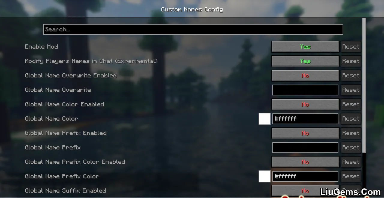 Custom Names Mod Screenshot 02 Custom Names Mod Screenshot 02