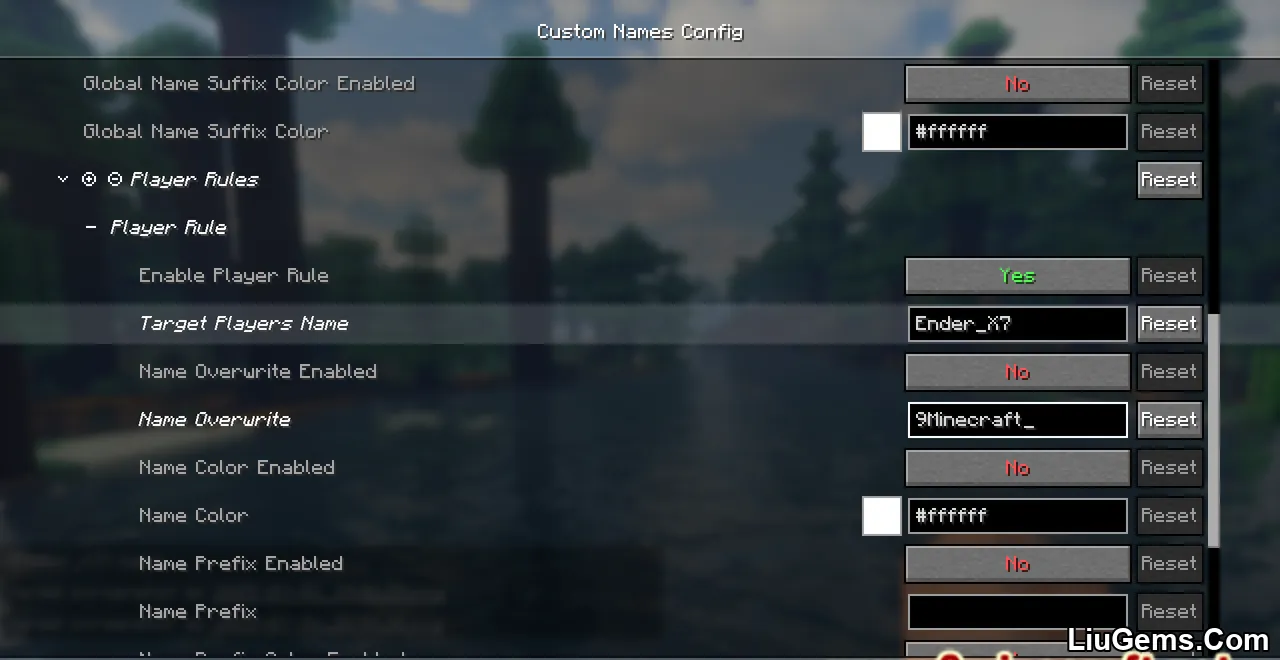Custom Names Mod Screenshot 03 Custom Names Mod Screenshot 03