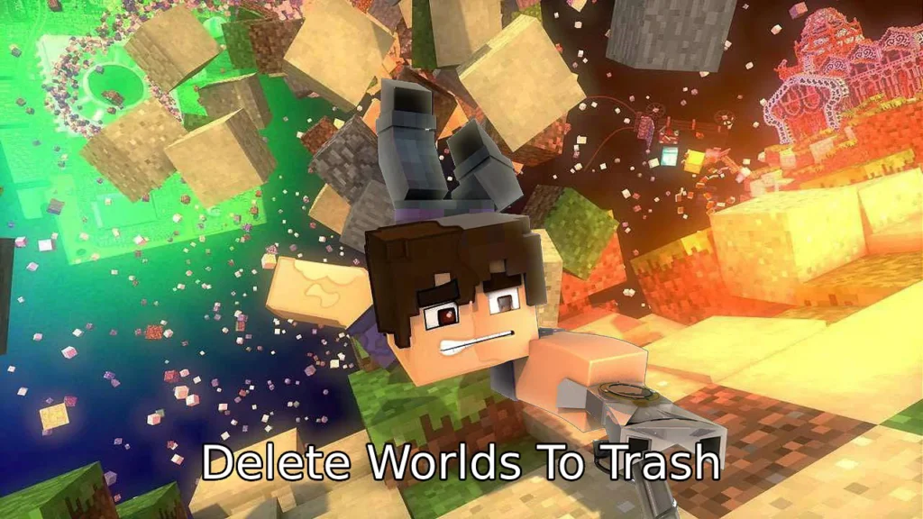 Delete Worlds To Trash Mod