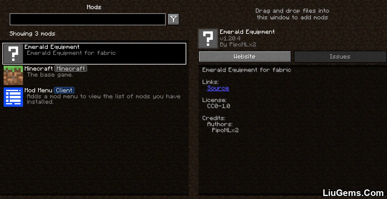 Emerald Equipment Mod Screenshot 01 Emerald Equipment Mod Screenshot 01