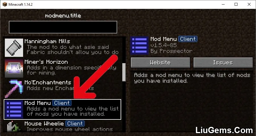 Client Mod Menu