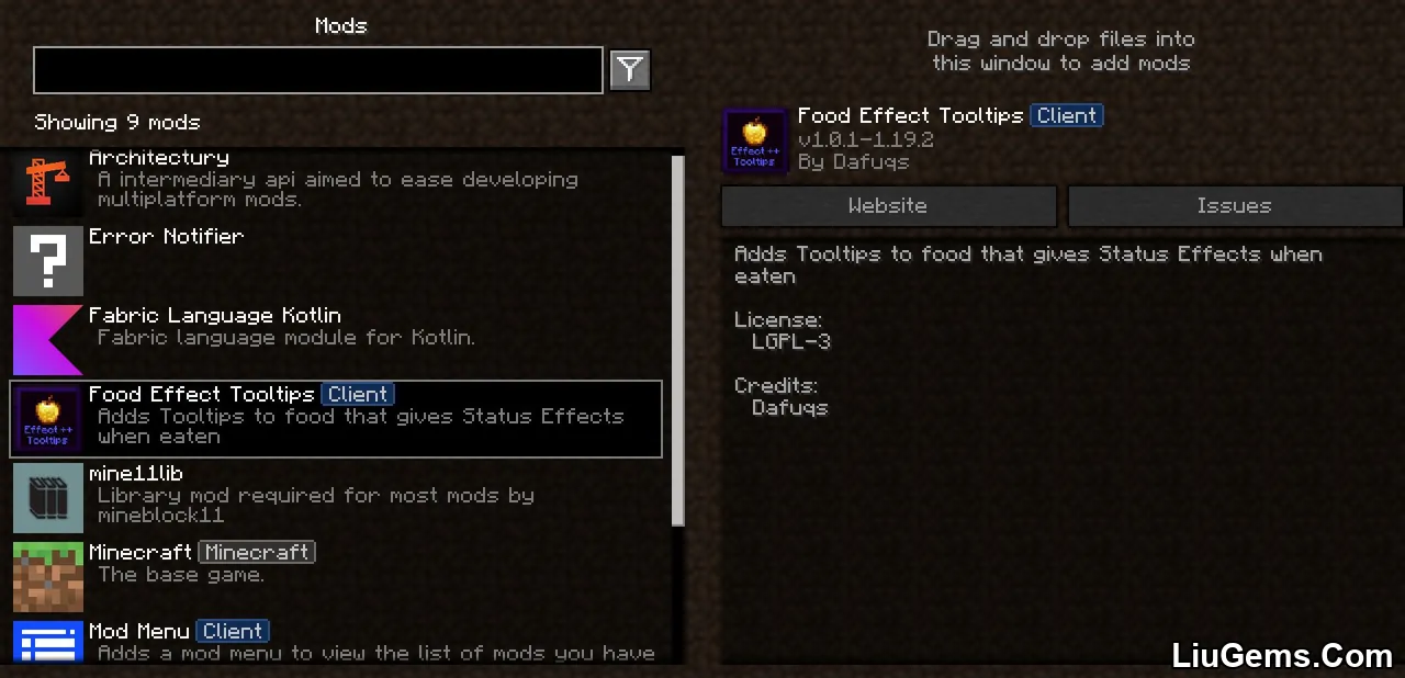 Food Effect Tooltips Mod Screenshots 01 Food Effect Tooltips Mod Screenshots 01