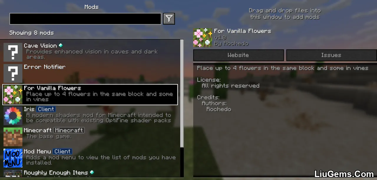 For Vanilla Flowers Mod Screenshots 1 For Vanilla Flowers Mod Screenshots 1