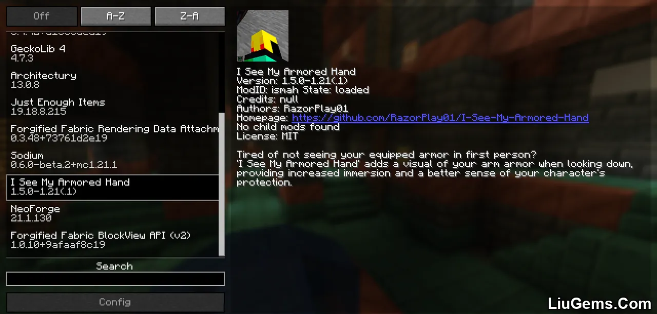 I See My Armored Hand Mod Screenshots 1 I See My Armored Hand Mod Screenshots 1