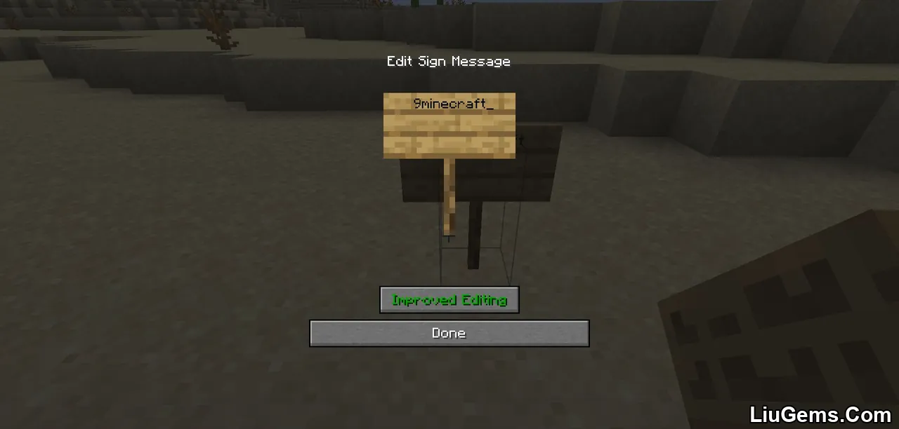 Improved Sign Editing Mod Screenshots 2 Improved Sign Editing Mod Screenshots 2