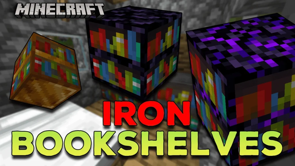 Iron Bookshelves Mod