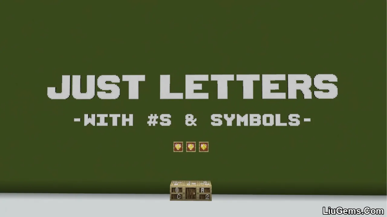 Just Letters Addon Mcpe Thumbnail Just Letters Addon Mcpe Thumbnail