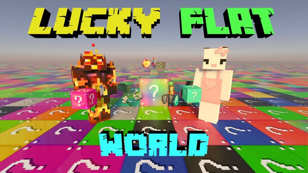 Lucky Flat World Map