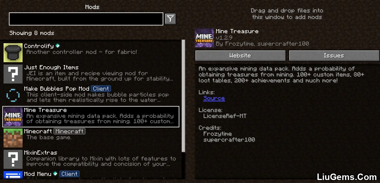 Mine Treasure Mod Screenshots 1 Mine Treasure Mod Screenshots 1