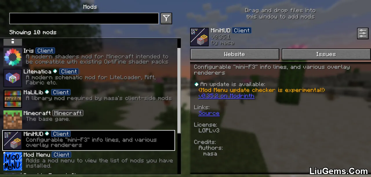 Minihud Update Port Mod Screenshots 1 Minihud Update Port Mod Screenshots 1
