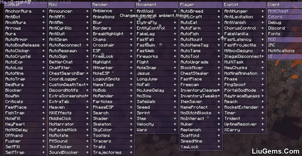 Mio Client Mod Screenshots 5 Mio Client Mod Screenshots 5