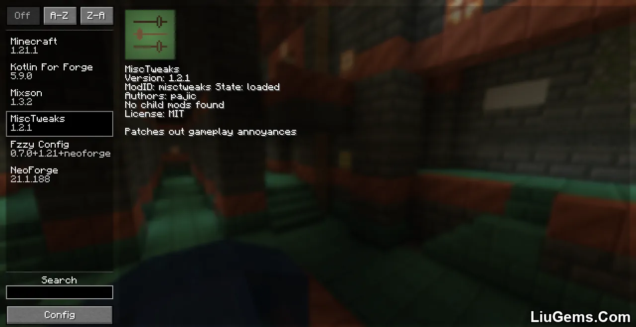 Misc Tweaks Mod Screenshot 01 Misc Tweaks Mod Screenshot 01