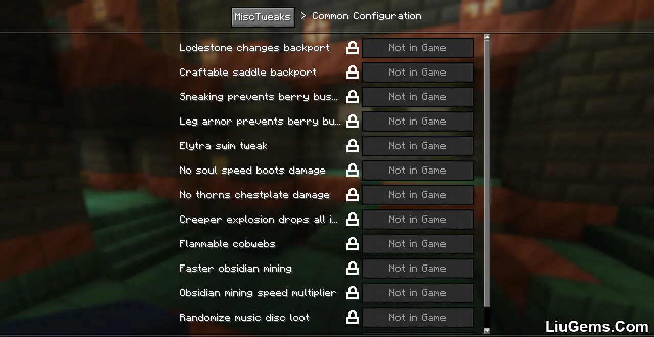 Misc Tweaks Mod Screenshot 04 Misc Tweaks Mod Screenshot 04